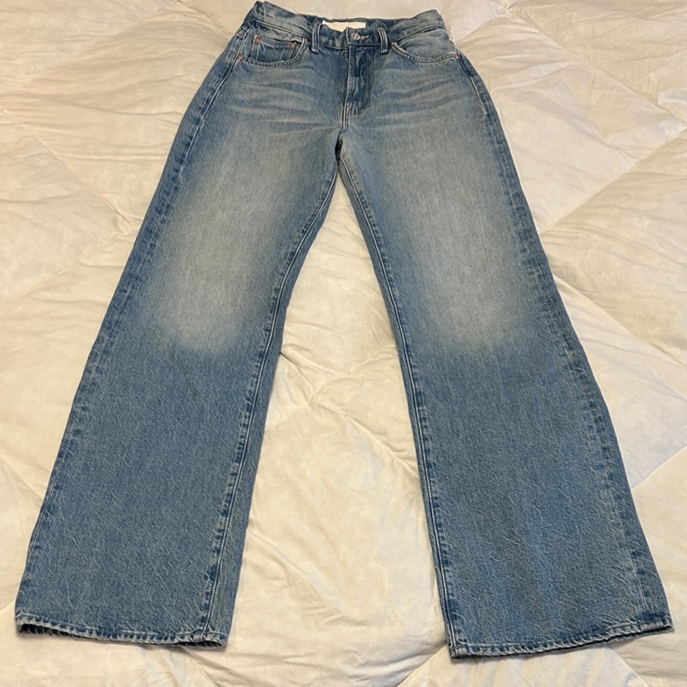 MOTHER SUPERIOR The Lasso Sneak High-Rise Wide-Leg Floral Fury Jeans - Picture 2 of 15